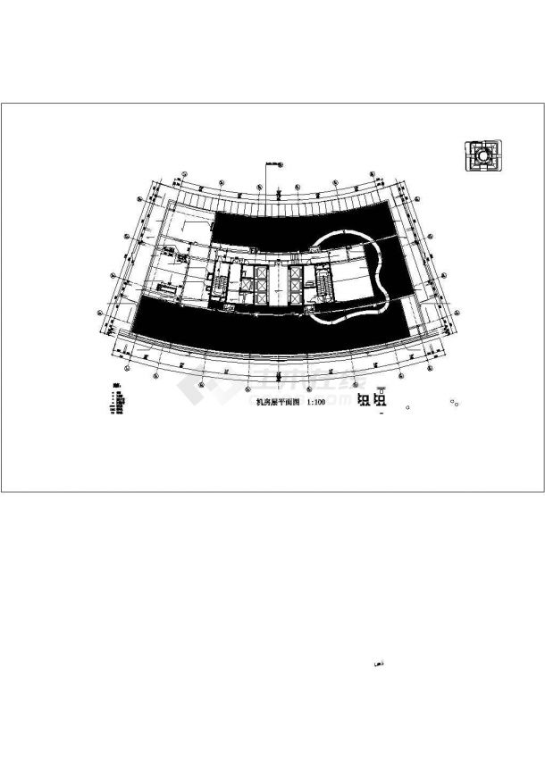 市民中心（D楼）201-202主楼外环立面建筑设计图纸-图二