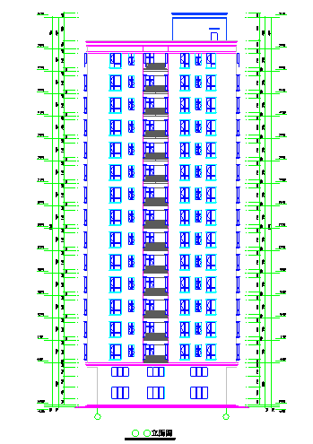 15层高层住宅全套建筑施工图-图二