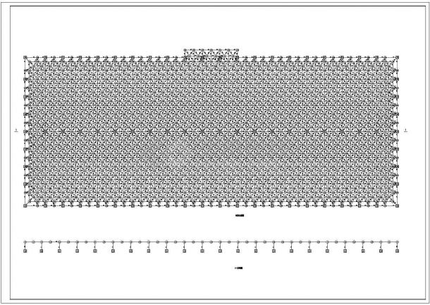 一套大工厂网架施工图（共14张）-图二