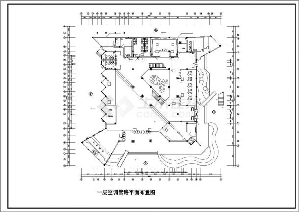 [江西]小型办公服务中心空调系统设计施工图-图一