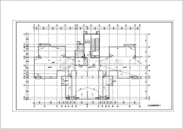 高层住宅全套给排水施工CAD布置图-图二