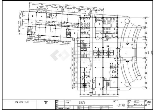 某地国际广场建筑设计平面图（共4张）-图二
