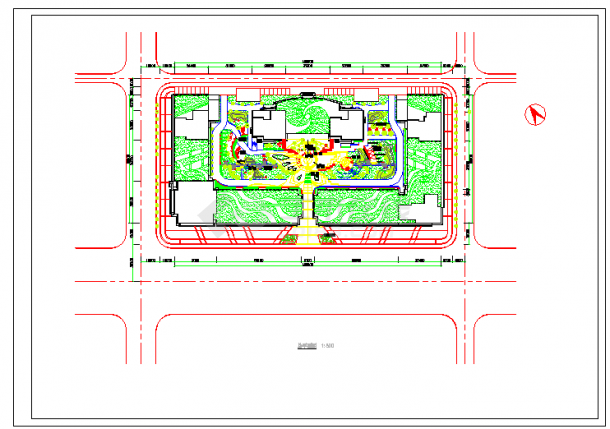 某地中心广场总体规划设计方案图纸-图一