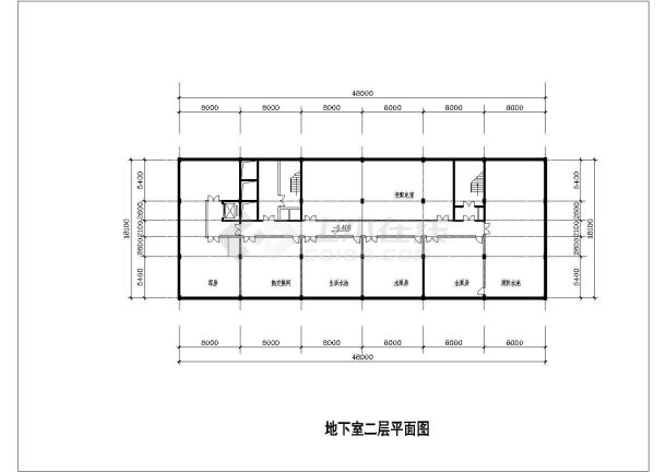 某地酒店建筑平面施工图（共10张）-图一