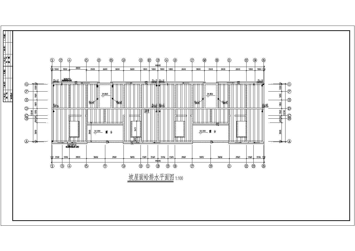 某乡村安置房建筑给排水设备cad图