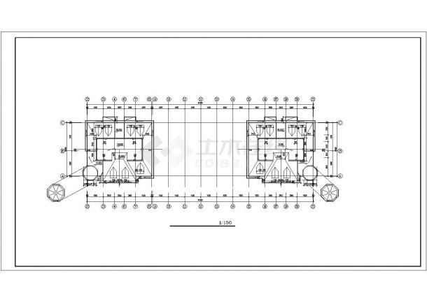 大型商业广场建筑设计施工图-图二