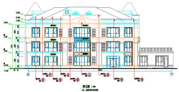 【河北省】框架结构幼儿园建筑施工图-图一