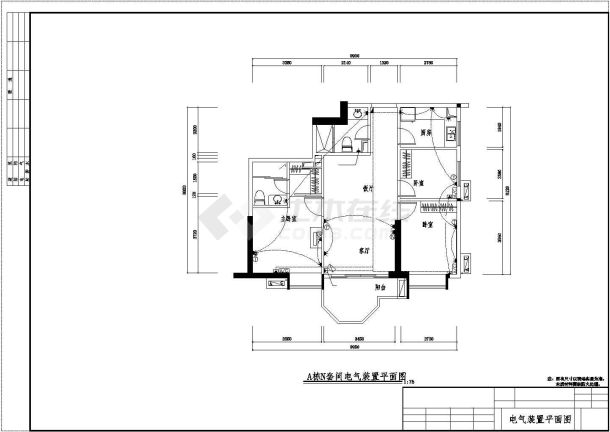 某经典的建筑电器给排水图-图二