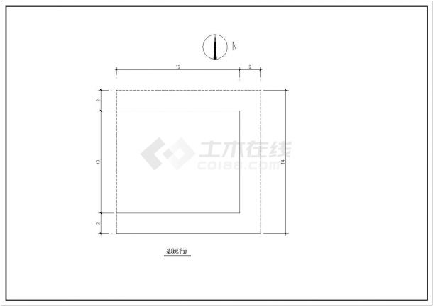 多层商住楼建筑设计cad参考图-图一