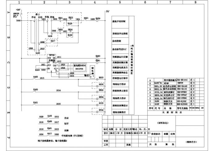 设备控制设计图（含主要设备材料表）_图1