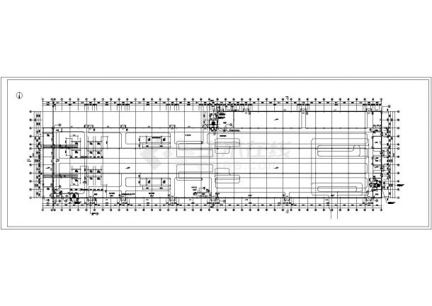 某汽车厂车间建筑cad施工图(共4张)-图一