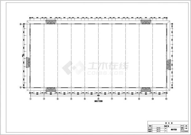 某60mX28m厂房结构施工图-图一