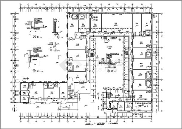 YOKA工作室建筑设计施工图48（平面图、立面图）-图二