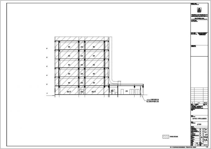 【洛阳市】第二中学学生食堂建筑设计图_图1