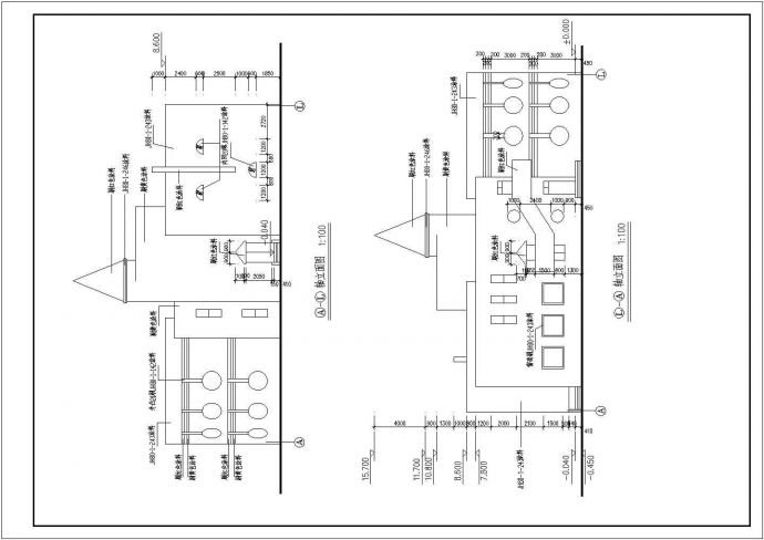 YOKA工作室建筑设计施工图51（平面图、立面图）_图1