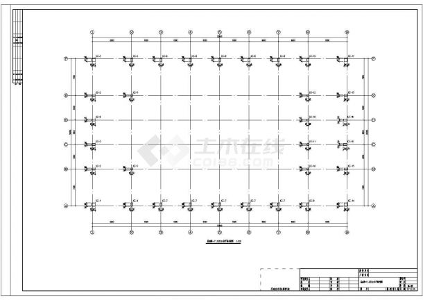 江苏常熟三层主体框架屋面网架结构体育馆结构施工全套图-图二