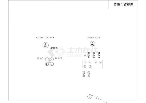 【武汉市】某变电所10KV进线、计量柜、变压器柜原理图-图二