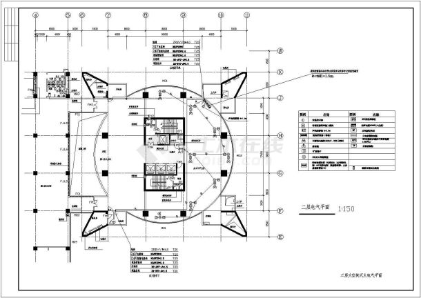 大空间灭火控制系统图（含图例和消防电路控制设计说明）-图二