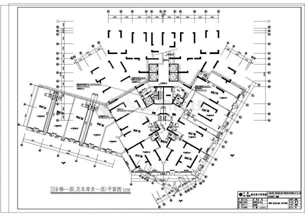 重庆嘉江地产国际社区2#地块二期18#楼设计图-图一