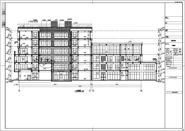 上海某学校行政楼建筑、结构全套施工图-图一