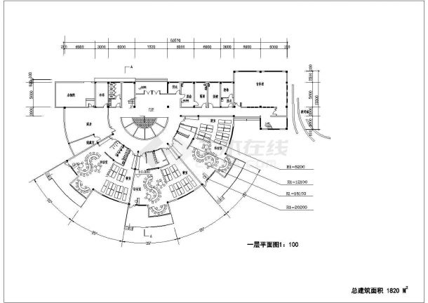 某幼儿园建筑设计规划图总图（平面图、CAD图）-图二