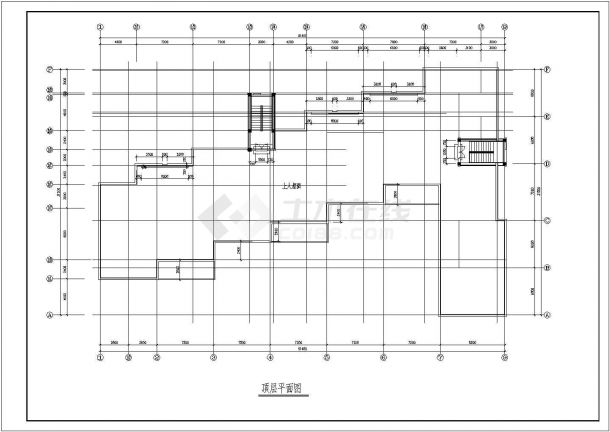 某幼儿园建筑设计规划图总图（平面图、立面图、剖面图）-图二
