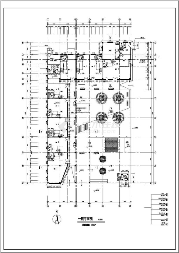 住宅区店铺建筑规划CAD套图-图一