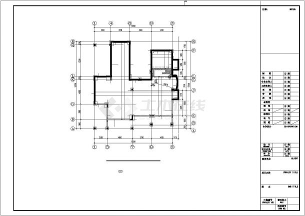 高尔夫别墅（西班牙式）结构图纸-图二