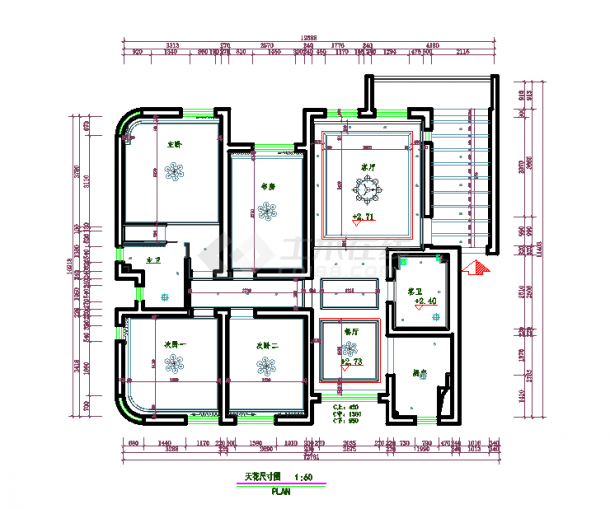 【上海】奥林匹克花园小区建筑施工图-图一