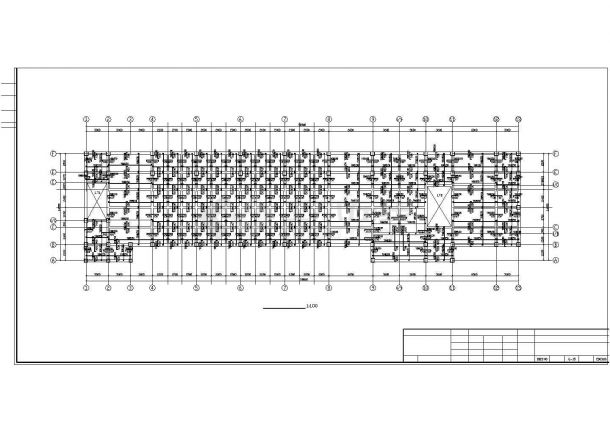 长沙市某3层教学楼结构剖面CAD参考图-图二