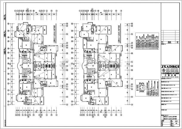 弱电系统平面图-2#楼标准层弱电平面图-图一