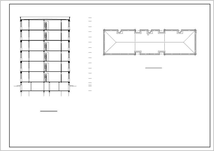 某多层住宅楼建筑设计方案CAD图_图1