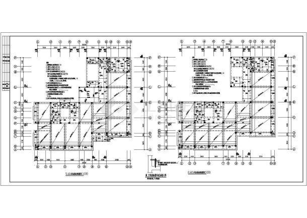 【宁波】某办公楼混凝土框架结构图-图二