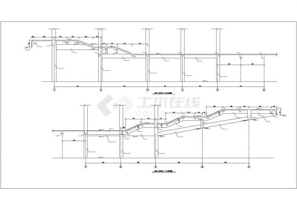 【盐城】某报告厅建筑结构设计施工图纸-图一