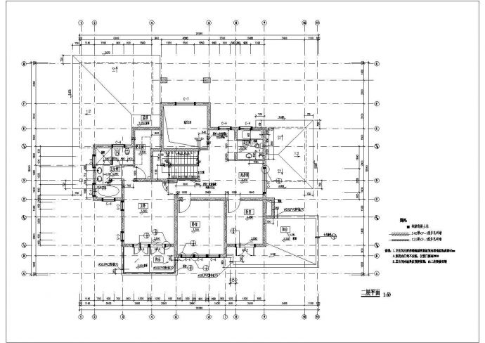 某现代风格大型别墅建筑设计cad图_图1