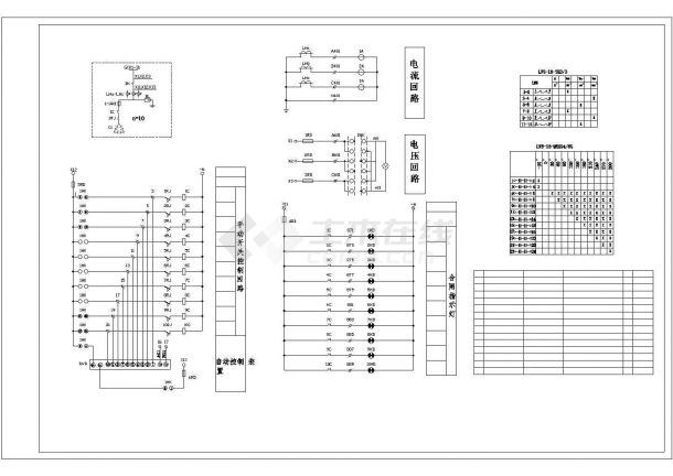 【苏州市】某建筑机房10路电容主柜原理图-图一