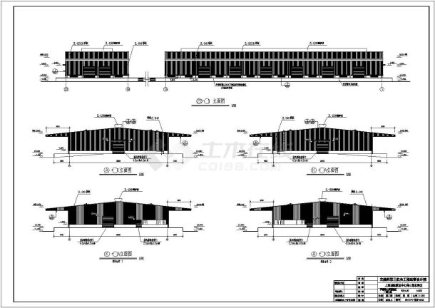 某地罚没仓库建筑施工图（共7张）-图一