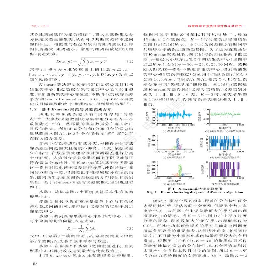 基于误差分类的风电功率区间评估-图二