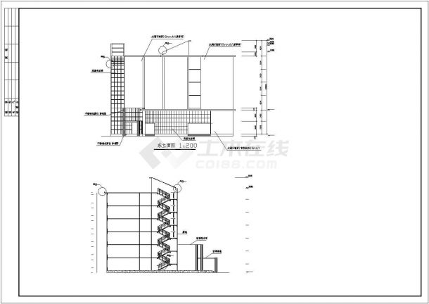 某科技信息综合楼建筑施工图（全套）-图一