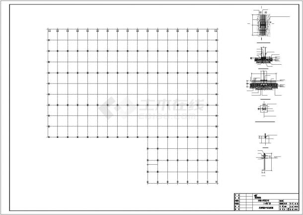 [安徽]钢构厂房结构施工图（含气楼）-图一