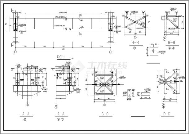 带吊车单层厂房结构规划参考图-图二