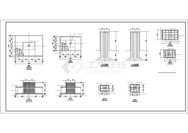 某种门式刚架厂房建筑设计CAD图-图二