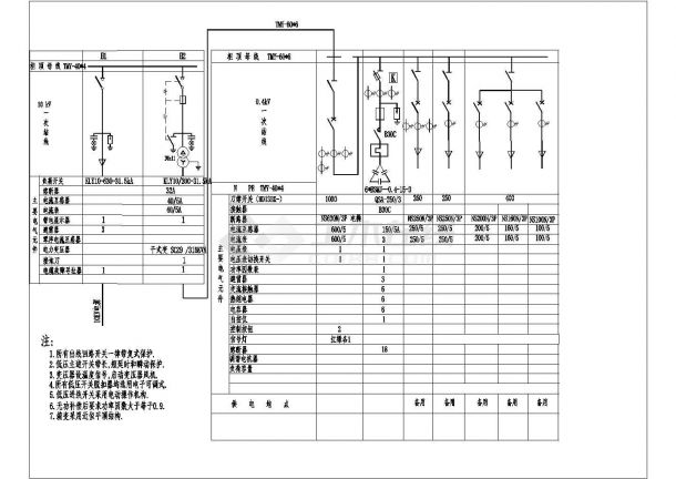 【宿迁市】某郊区250KVA路灯箱变压系统图-图二