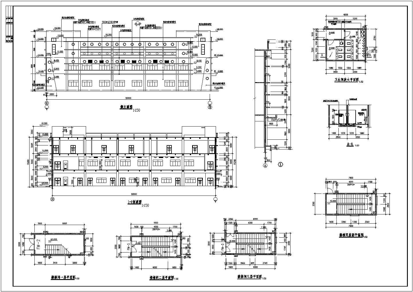 某地区厂区茂扬厂房建筑图（CAD图）