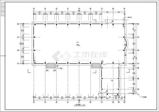 简单小型的厂房建筑施工图（共7张）-图二