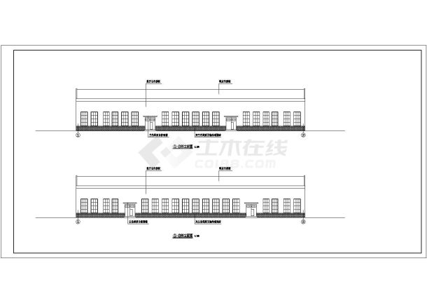 某地维修车间建筑施工图（共6张）-图一