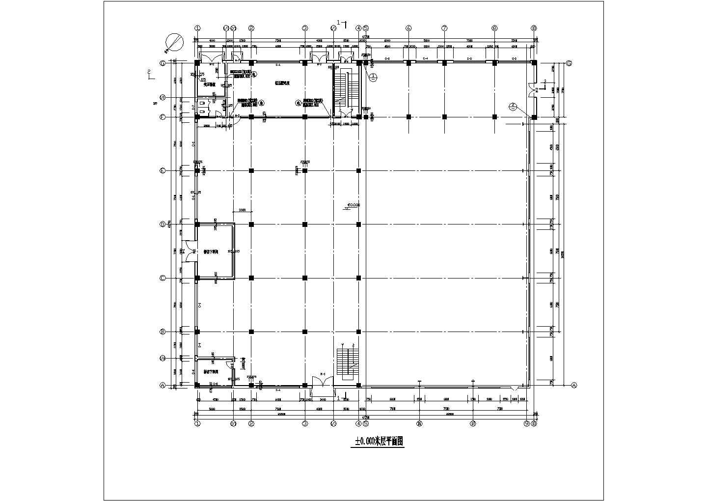 某地糖厂建筑设计施工图（共4张）