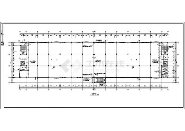 五层现代造型大厂房建筑cad设计图（含设计说明）-图二