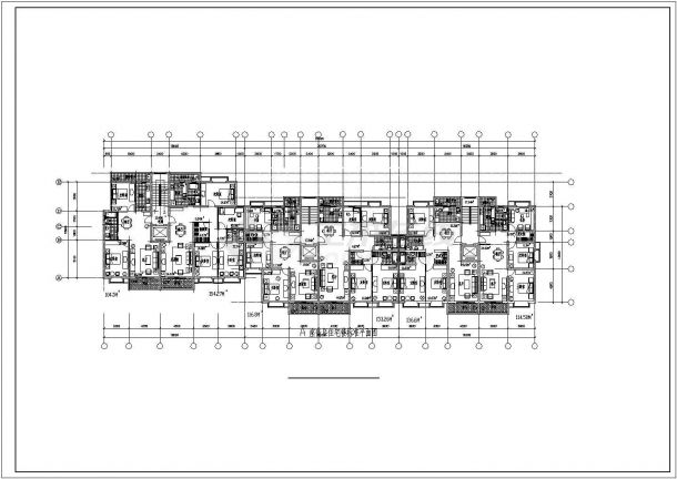 精装高层住宅建筑CAD参考图-图二