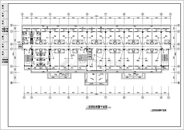 典型的招待所消防施工图（共5张）-图二